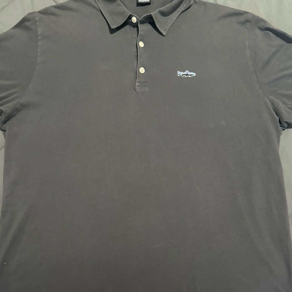 Patagonia Men's Charcoal Polo Shirt